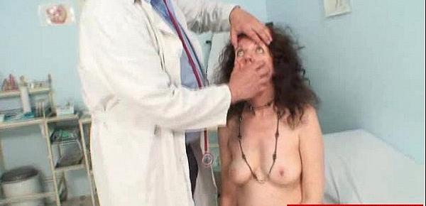  Unshaven pussy extreme Karla visits a doc